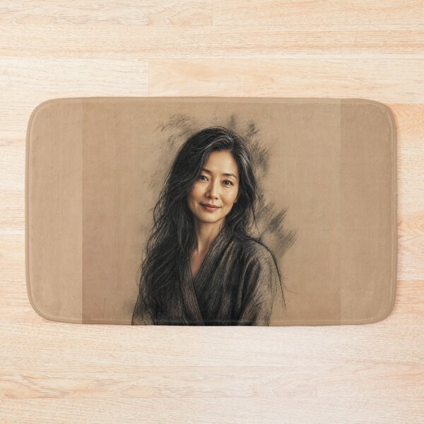 Item preview, Charcoal and Pastel Portrait of a Japanese Woman designed and sold by Lucia Amaris Art.