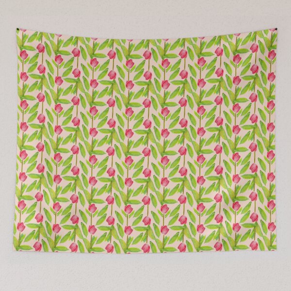 Item preview, Tulips Watercolour Painting Pattern designed and sold by rachelmcintyreart.