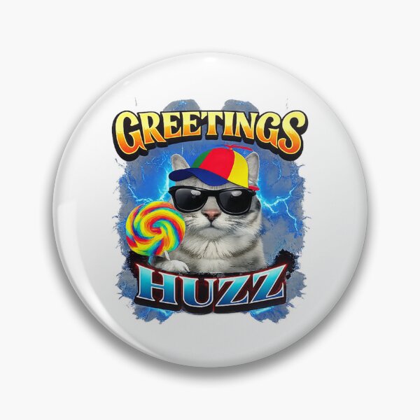 Item preview, Greetings Huzz Funny Lollipop Cat Meme designed and sold by Detinpenlea55.