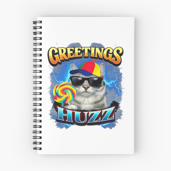 Item preview, Greetings Huzz Funny Lollipop Cat Meme designed and sold by Detinpenlea55.