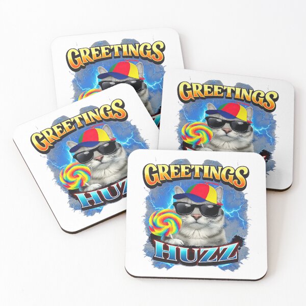 Item preview, Greetings Huzz Funny Lollipop Cat Meme designed and sold by Detinpenlea55.