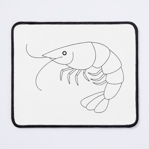 Item preview, Shrimp Elegant 1 Line Art Gift designed and sold by OneLine Studio.