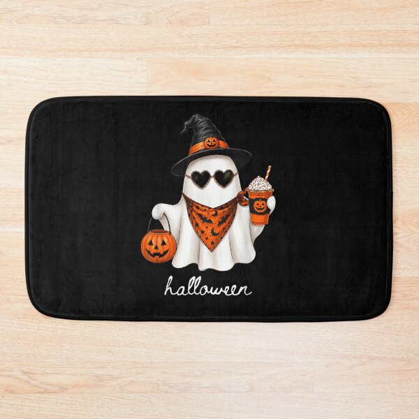Item preview, Cute Ghost Witch Holding Pumpkin Spice Drink Happy Halloween Costume Design designed and sold by GalenoHenley.