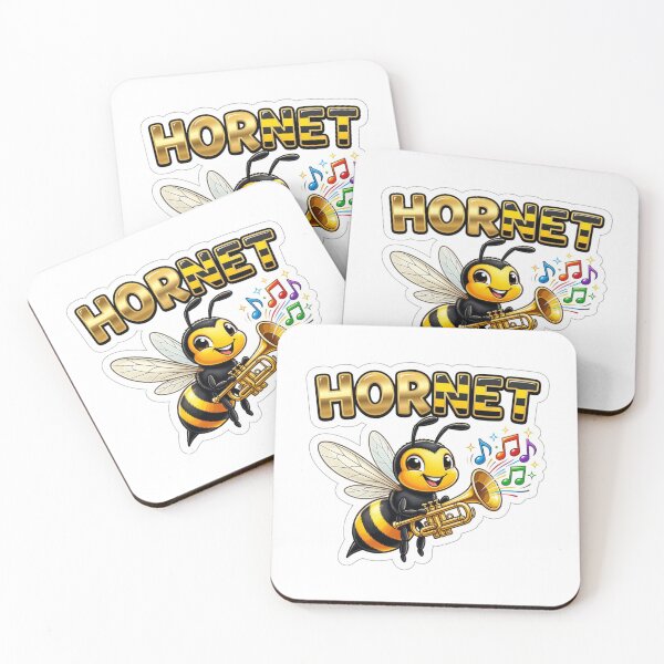 Item preview, HORNET Musical Horn Insect Sticker designed and sold by Imaginarium of Chaos falcon88 .