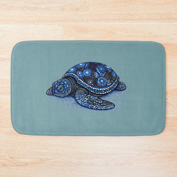 Item preview, Resting Sea Turtle | Ocean Midnight Artwork designed and sold by Zaru Art Studio.