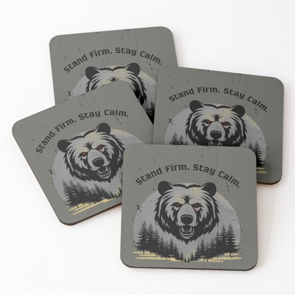 Item preview, Stand Firm Stay Calm Bear designed and sold by AhmadAnnaPrints.