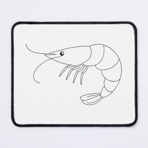 Item preview, Shrimp Elegant 2 Line Art Gift designed and sold by OneLine Studio.