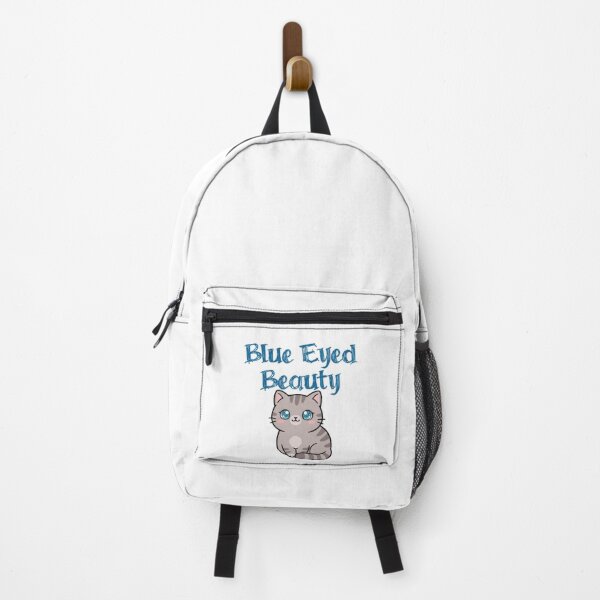 Item preview, Cute Kawaii Tabby Cat with Blue Eyes - Blue Eyed Beauty designed and sold by PrintforDesign.