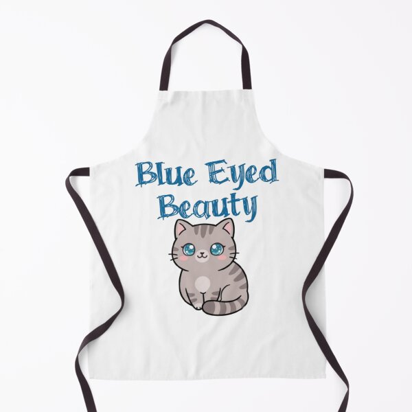 Item preview, Cute Kawaii Tabby Cat with Blue Eyes - Blue Eyed Beauty designed and sold by PrintforDesign.