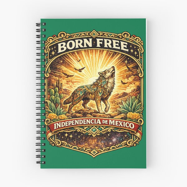 Item preview, Born Free Wolf | Independencia de Mexico Vintage Patriotic Artwork designed and sold by irfanshikh.