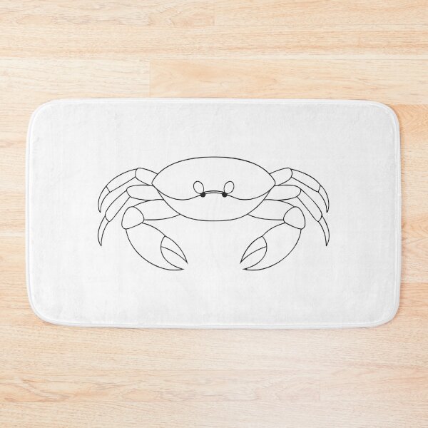 Aperçu de l'œuvre Crabe Friendly 1 Line Art Cadeau créée et vendue par OneLine Studio.