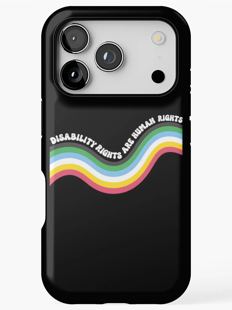 Thumbnail 1 of 4, iPhone Case, Disability Rights are Human Rights Flag designed and sold by Rucrative5698.