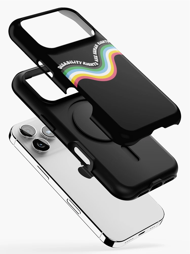 Thumbnail 2 of 4, iPhone Case, Disability Rights are Human Rights Flag designed and sold by Rucrative5698.