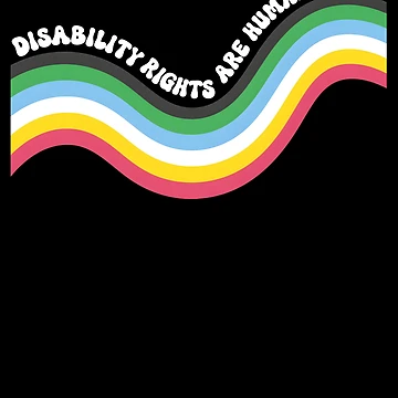 Artwork thumbnail, Disability Rights are Human Rights Flag by Rucrative5698