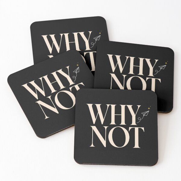 Item preview, Why Not — Curious Adventure Typography Design designed and sold by Tharaazu.