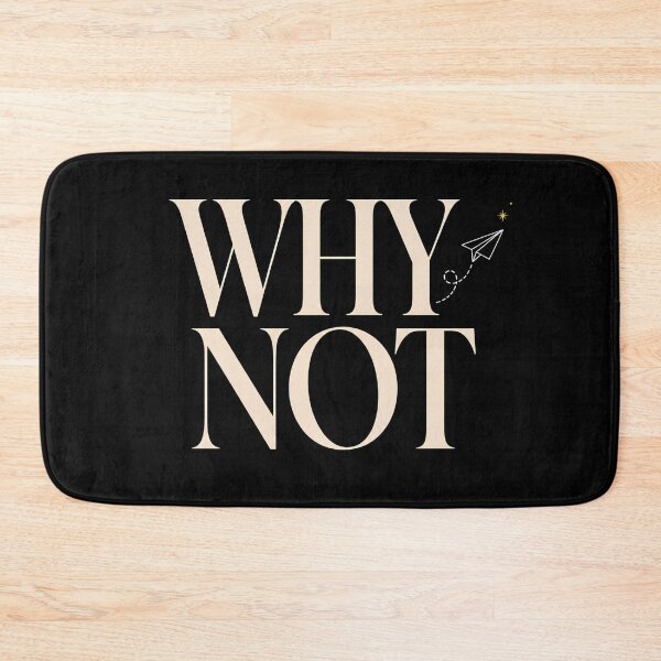 Item preview, Why Not — Curious Adventure Typography Design designed and sold by Tharaazu.