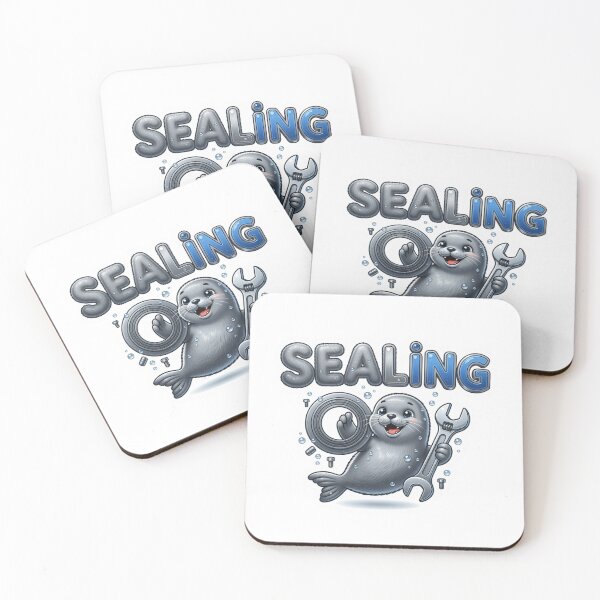 Item preview, SEALing Funny Seal Workshop Sticker designed and sold by Imaginarium of Chaos falcon88 .