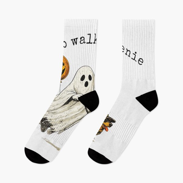 Item preview, Ghost Walking Dachshund With Coffee Funny Halloween Pet Lover Design designed and sold by GalenoHenley.