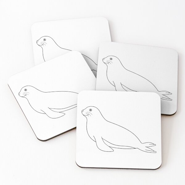 Item preview, Regalo de Foca Friendly 1 Line Art designed and sold by OneLine Studio.