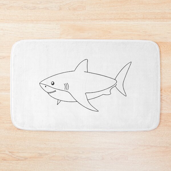 Item preview, Shark Friendly 2 Line Art Gift designed and sold by OneLine Studio.