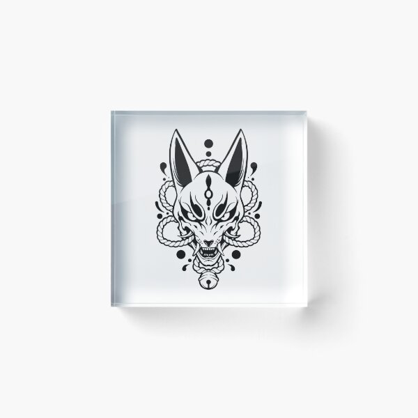 Artikelvorschau, Kitsune Yokai Fuchsmaske entworfen und verkauft von Kumabushi.