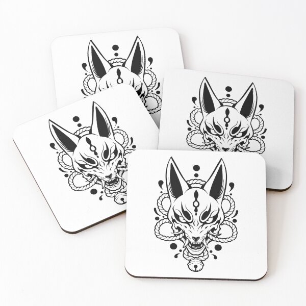 Item preview, Kitsune Yokai Fox Mask designed and sold by Kumabushi.