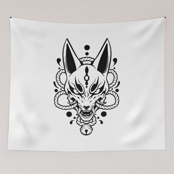 Item preview, Kitsune Yokai Fox Mask designed and sold by Kumabushi.