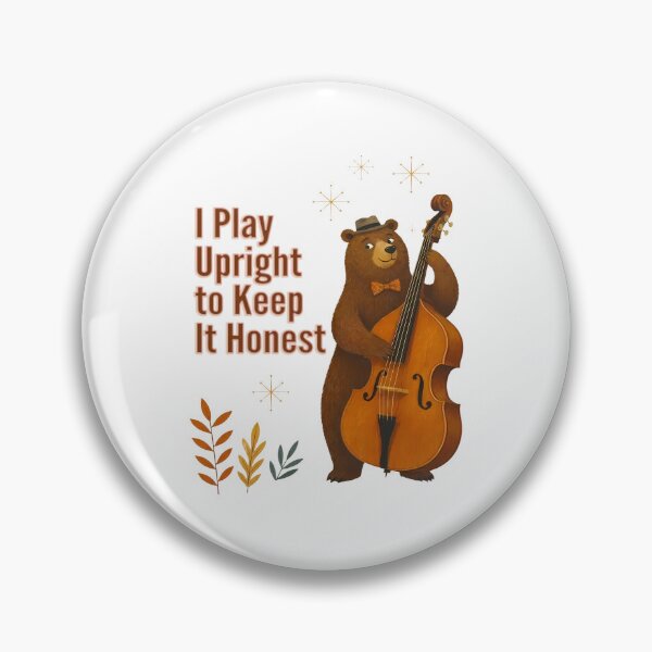 Item preview, Bear Double Bass - Bass Player Humor designed and sold by Art-Arcade6.
