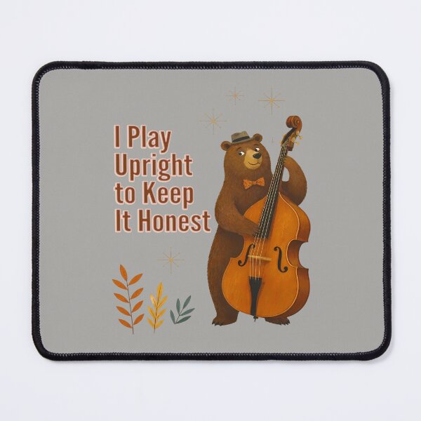 Item preview, Bear Double Bass - Bass Player Humor designed and sold by Art-Arcade6.
