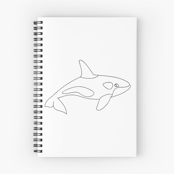 Item preview, Orca Friendly 2 Line Art Gift designed and sold by OneLine Studio.
