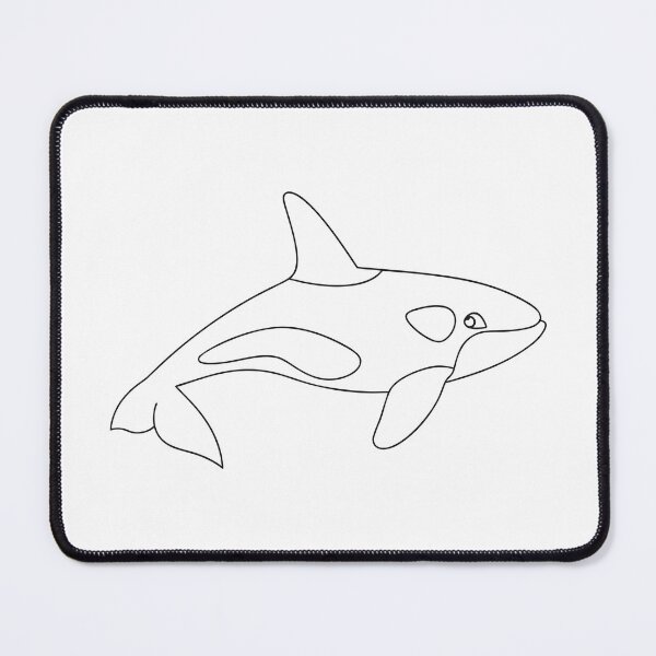 Item preview, Orca Friendly 2 Line Art Gift designed and sold by OneLine Studio.