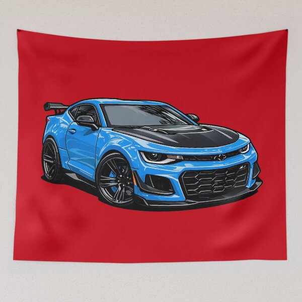 Item preview, ZL1 1LE Rapid Blue 6th Gen Track Coupe Mini Toon designed and sold by VenZolic.