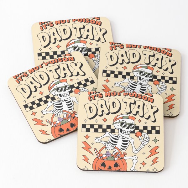Item preview, Halloween Dad Tax Skeleton with Candy Pumpkin Bucket designed and sold by Keirdunslow44.