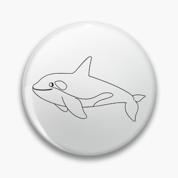 Item preview, Orca Friendly 1 Line Art Gift designed and sold by OneLine Studio.