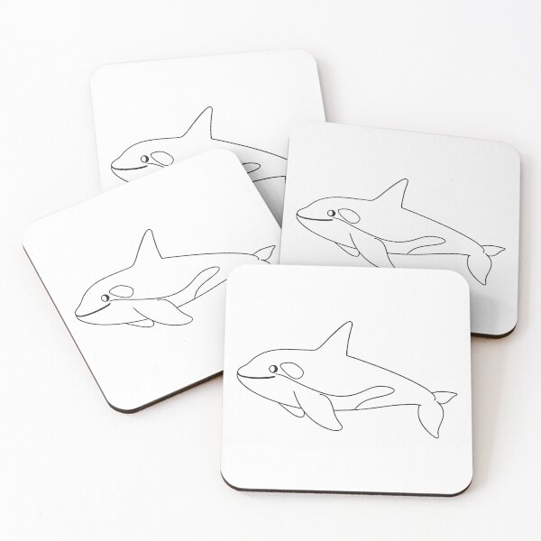 Item preview, Orca Friendly 1 Line Art Gift designed and sold by OneLine Studio.