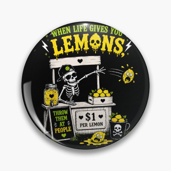 Item preview, Funny Skeleton Lemonade Stand Throw Lemons At People Halloween Humor designed and sold by DuneHaicna.