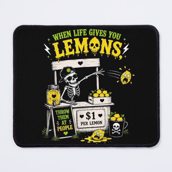 Item preview, Funny Skeleton Lemonade Stand Throw Lemons At People Halloween Humor designed and sold by DuneHaicna.