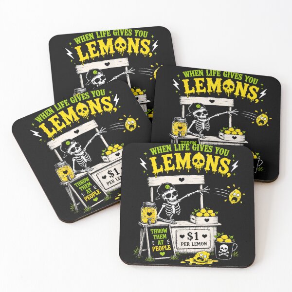Item preview, Funny Skeleton Lemonade Stand Throw Lemons At People Halloween Humor designed and sold by DuneHaicna.