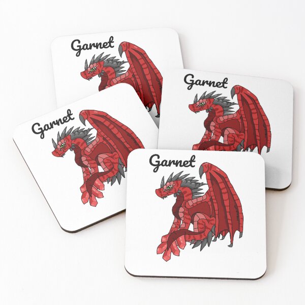Item preview, garnet birthstone dragon designed and sold by GiftNoZero.