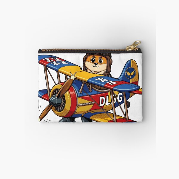 Item preview, DLBG Fox Aviator - Vintage Biplane Retro Art designed and sold by DLBG-STORE.