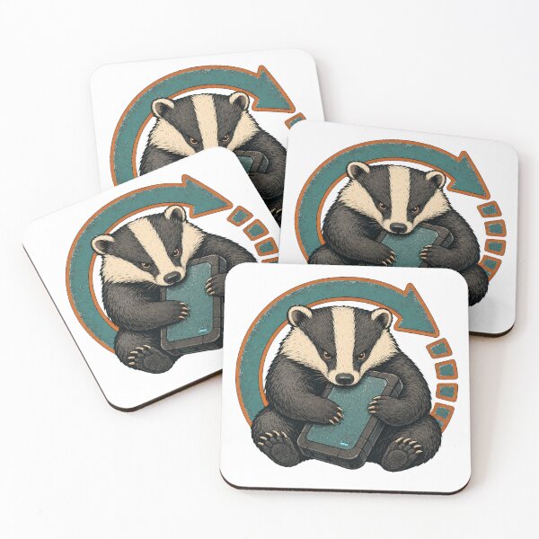 Item preview, Backup Badger – Data Backup Creature designed and sold by yagniikd-.