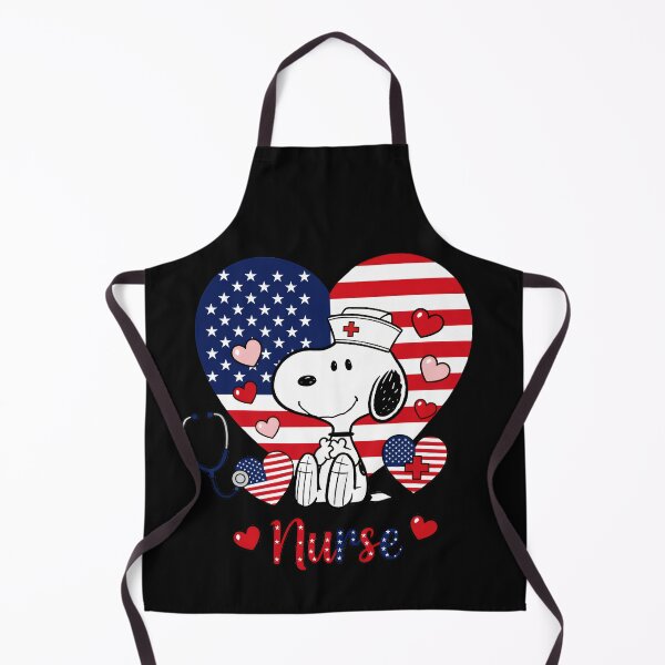 Item preview, Snoopy Nurse American Flag Heart Nursing Professional designed and sold by NovaNeal.