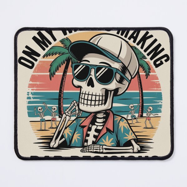Item preview, On My Way to Making Bad Decisions Vacation Skeleton designed and sold by Keirdunslow44.