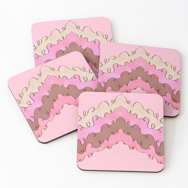 Item preview, Fanciful Brown and Pink Chevrons designed and sold by JaygiesDesign.