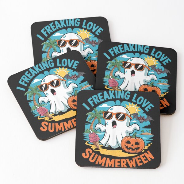 Item preview, I Freaking Love Summerween Cute Ghost Beach Halloween Ice Cream Fun designed and sold by DuneHaicna.