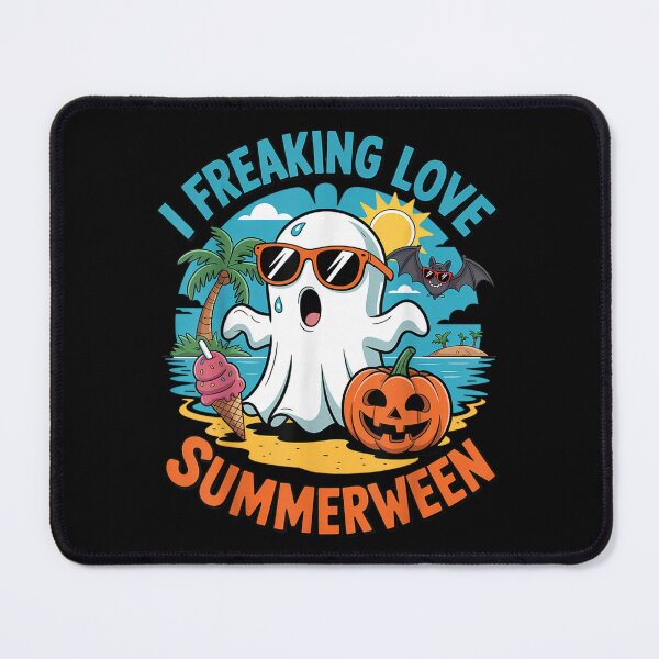 Item preview, I Freaking Love Summerween Cute Ghost Beach Halloween Ice Cream Fun designed and sold by DuneHaicna.