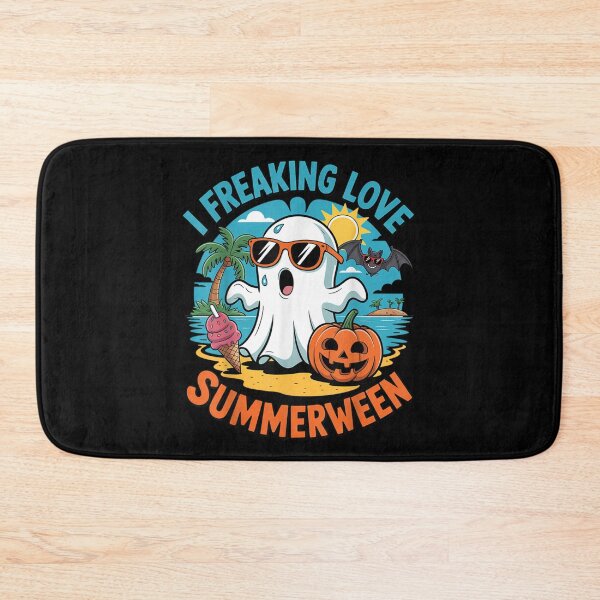 Item preview, I Freaking Love Summerween Cute Ghost Beach Halloween Ice Cream Fun designed and sold by DuneHaicna.