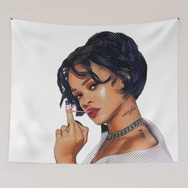 Item preview, Rihanna Original Custom Vintage Music Poster Wall Art designed and sold by Cool Robot Bro..
