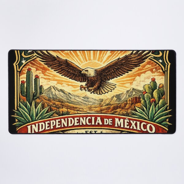 Item preview, Explore Mexico Eagle Vintage Independence Day 1810 Retro Mexican Travel T-Shirt designed and sold by irfanshikh.