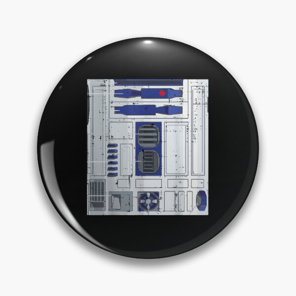 Item preview, Retro Blue Astromech Droid Panel Sci Fi Galaxy Inspired Minimal Design designed and sold by DuneHaicna.